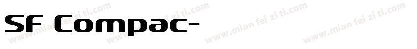 SF Compac字体转换